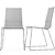 Elegant Kuadra 1158 Plastic Chair 3D model small image 7