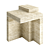 Chic Travertine Accent Table: Modern Minimalism 3D model small image 2
