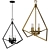 Sleek Trapezoid Cage Pendant 3D model small image 1