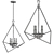 Sleek Trapezoid Cage Pendant 3D model small image 2