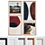 Modern Abstract Picture Frame Set 3D model small image 1