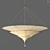 Luxury Fortuny Icaro Silk Chandelier 3D model small image 1