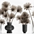 Elegant Papyrus Bouquet 3D model small image 2