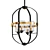 Boho 4-Light Foyer Pendant 3D model small image 1