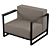 Modifiable Armchair Reny | Loft 3D model small image 3
