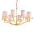 Elegant Devlyn 8-Light Chandelier 3D model small image 1