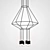 ImperiumLoft VIA Wireflow Chandelier 3D model small image 2