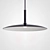 Impressive VISOR Black Pendant Light 3D model small image 2