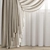 Modern Polygonal Curtain 3D model small image 2