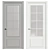Modern Interior Door - Size: 2200x980mm 3D model small image 1
