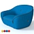 Sleek and Comfy Egoitaliano Armchair 3D model small image 1