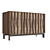 Elegant Walnut Carved Chest: Porada Masai 3D model small image 1