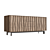 Italian Walnut Carved Design Sideboard Chest 3D model small image 1