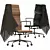 Luxury Leather Office Chair 3D model small image 2