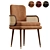 Elegant Blakey Dining Chair 3D model small image 1