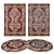 Versatile Rug Set: 8 Designs & 3 Render Options 3D model small image 1