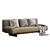 Luxurious Baxter Bardot Sofa: Unparalleled Elegance in 3D 3D model small image 5