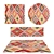 Versatile Set of 8 Rugs: No 367 3D model small image 1