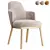 Elegant Armrest Chair: Lucylle 3D model small image 1