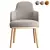 Elegant Armrest Chair: Lucylle 3D model small image 2