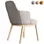 Elegant Armrest Chair: Lucylle 3D model small image 5