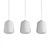 Modern Chrome Glass Pendant Light 3D model small image 2