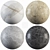 Marble Collection: Gray, White, Terrazzo 3D model small image 1