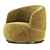  Orbit Armchair: Sleek and Stylish Seating Solution 3D model small image 1