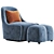 Modern Swivel Chair: Alma 3D model small image 3