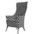 Luxury Giorgetti Progetti High-back Leather Armchair 3D model small image 5