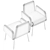Elegant Mezzo Dining Chair 3D model small image 5