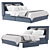 Sleek Storage Solution: IKEA Tufjord Bed 3D model small image 1