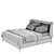 Sleek Storage Solution: IKEA Tufjord Bed 3D model small image 4