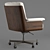 2015 Minotti Daiki Studio Armchair: Stylish and Functional 3D model small image 4