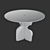 Title: Sleek Lechuza Round Dining Table (Crate & Barrel) 3D model small image 3