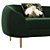 Modern Trudy 3-Seat Sofa 3D model small image 2