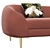 Modern Trudy 3-Seat Sofa 3D model small image 3