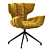 Chic Floral Charm: Cassia B156 Armchair by Bretz 3D model small image 5