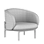 Modern MELA Lounge Chair: Artisan Craftsmanship 3D model small image 6