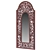 Elegant Carved Wood Mirror 3D model small image 4