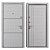 Newest NT HPL 2: Secure Entrée Metal Door 3D model small image 4