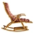 Scandinavian Rattan Rocking Chair 3D model small image 3