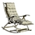 Scandinavian Rattan Rocking Chair 3D model small image 5