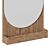 Axel Wall Mirror with Wooden Shelf 3D model small image 3