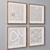 Modern Set of Wall Paintings 3D model small image 2