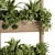 Modern Plant Box Stand - Greenery Elegance 3D model small image 4