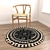 Round Rug Set for Stunning Renders 3D model small image 2