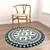 Round Rug Set for Stunning Renders 3D model small image 5
