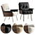 Designer Minotti Daiki Studio Chairs 3D model small image 7