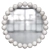 Elegant Pearl Mirror: Light Bronze & Alabaster Marble 3D model small image 7